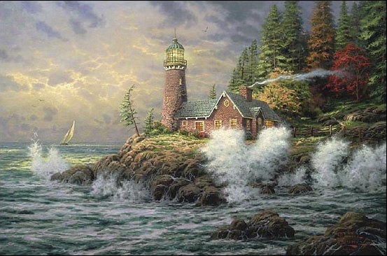 Thomas Kinkade Courage